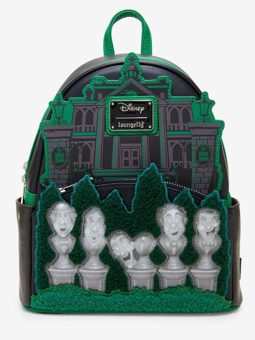 Loungefly NWT The Haunted Mansion Singing Busts Glow-in-the-Dark backpack